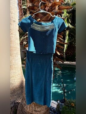 Bebe Bodycon Bandage Skirt and Top.